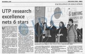 UTP research excellence nets 6 stars