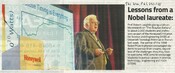 Lesson from a Nobel laureate