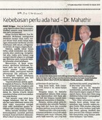 Kebebasan perlu ada had - Dr. Mahathir