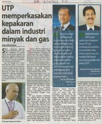 UTP memperkasakan kepakaran dalam industri minyak dan gas