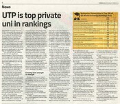 UTP in top private uni in rankings