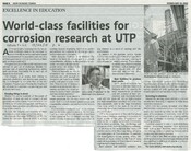 World-class facilities for corrosion research at UTP