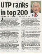 UTP ranks in top 200