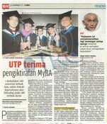 UTP terima pengiktirafan MyRA