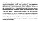 UTP to Transform Student Management Information System with Tribal