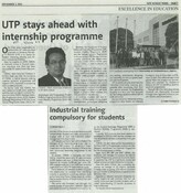 UTP stays ahead with internship programme