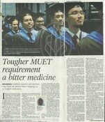 Tougher MUET requirement a bitter medicine