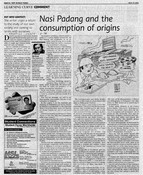 Nasi Padang and the consumption of origins