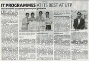 IT Programmes at its best at UTP
