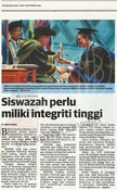 Siswazah perlu miliki integriti tinggi