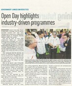 Open Day highlights industry-driven programmes