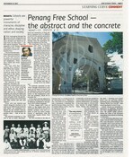 Penang Free School - the abstract and the concrete