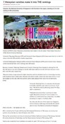 7 Malaysian varsities make it into THE rankings