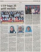 UTP bags 35 gold medals
