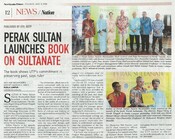 Perak Sultan launches Book On Sultanate