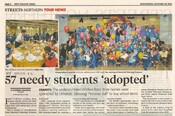 57 needy students 'adopted'