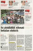 84 penduduk nikmati bekalan elektrik