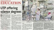 UTP offering science degrees