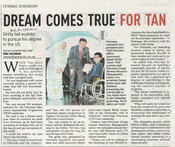 Dream comes true for Tan