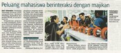 Peluang mahasiswa berinteraksi dengan majikan