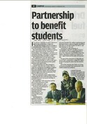 Partnership to benefit students