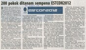 200 pokok ditanam sempena ESTCON2012