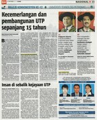 Kecemerlangan dan pembangunan UTP sepanjang 15 tahun