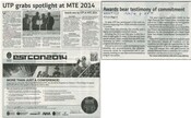 UTP grab spotlight at MTE 2014