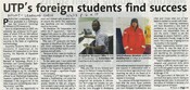 UTP's foreign students find success