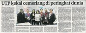 UTP kekal cemerlang di peringkat dunia