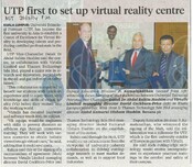 UTP first to set up virtual reality centre