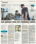 Jual pakaian mula dari belakang rumah 