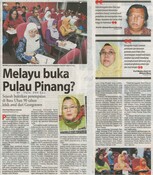 Melayu buka Pulau Pinang?