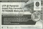 UTP@Pameran Grand Prix Fomula 1 PETRONAS Malaysia 2014