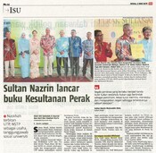 Sultan Nazrin lancar buku Kesultanan Perak