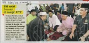 PM solat jumaat di Masjid UTP