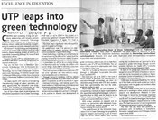 UTP leaps into green technology