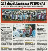 213 dapat biasiswa PETRONAS