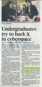 Undergraduates try to hack it in cyberspace