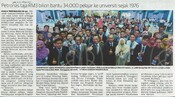 Petronas taja RM3 billion bantu 34,000 pelajar ke universiti sejak 1976