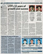 UTP's 15 years of growth and success